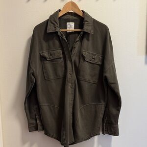 Offline by Aerie Olive Green Shacket